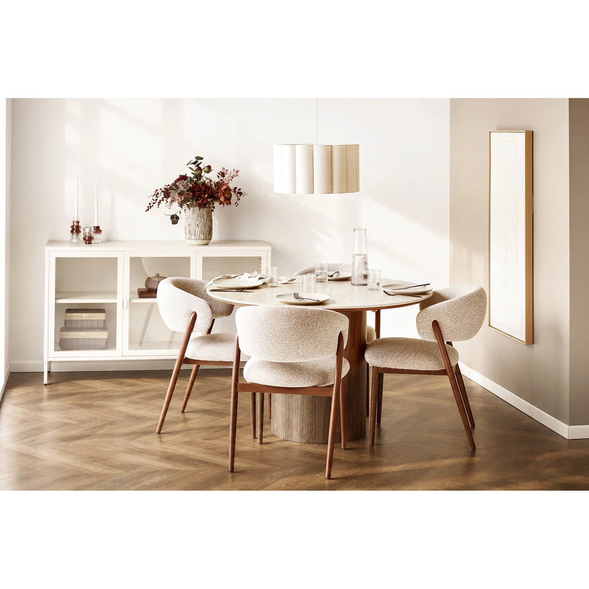 3-delige set kandelaars Glossy - in 3 kleuren van glas