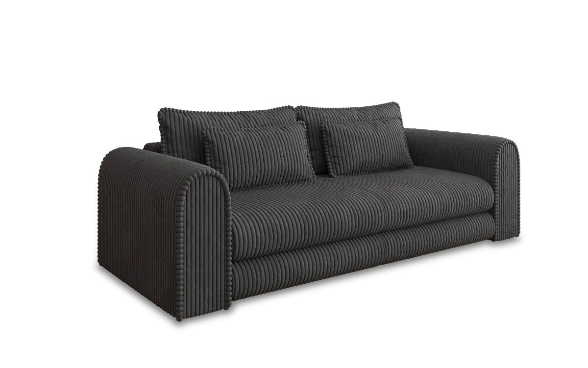Designbank Lil Buddy 3-zits met slaapfunctie en opbergruimte in breedcorduroy