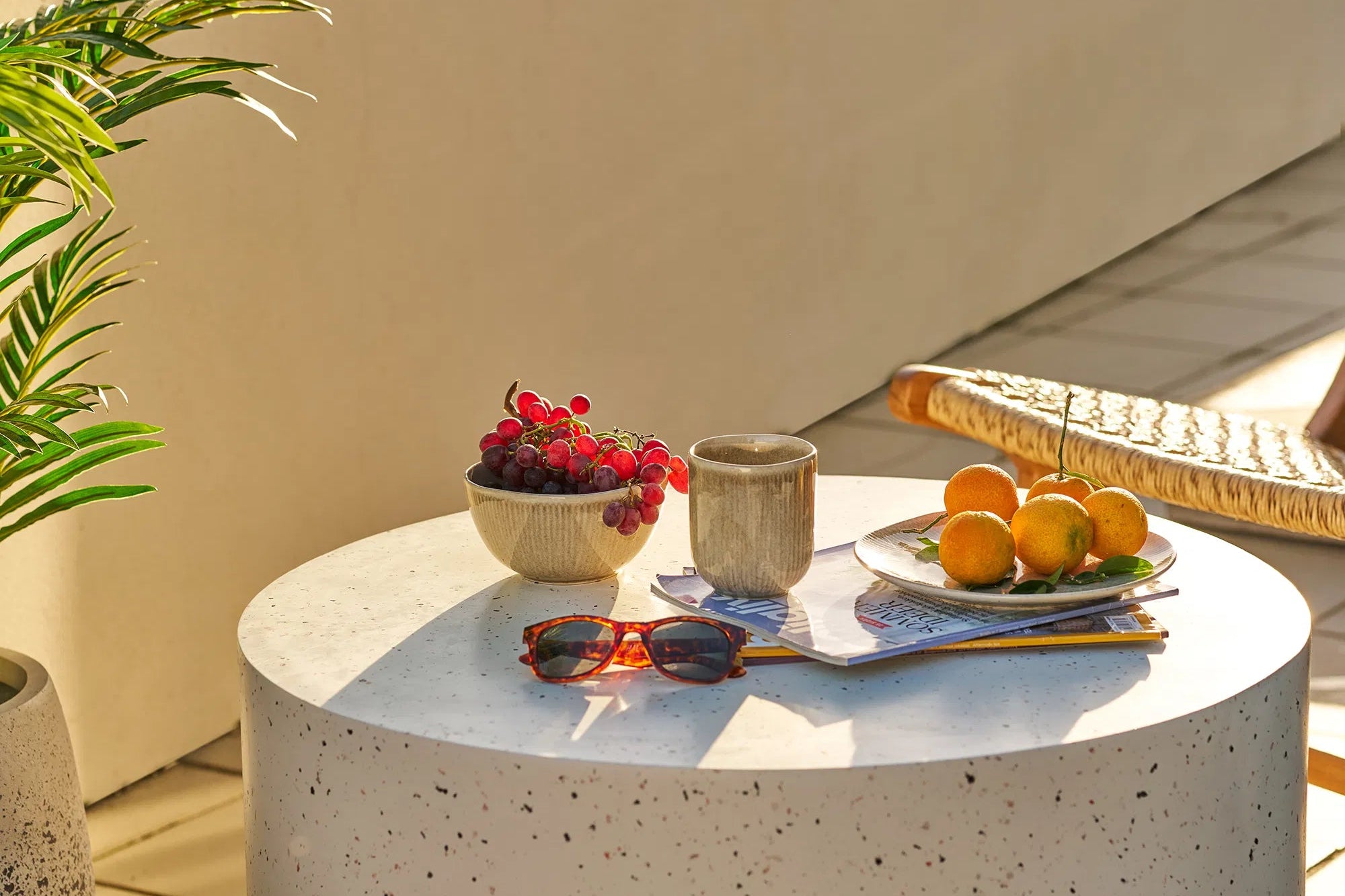 Becher-Set Arvessa – gefertigt aus Steingut mit reaktiver Glasur