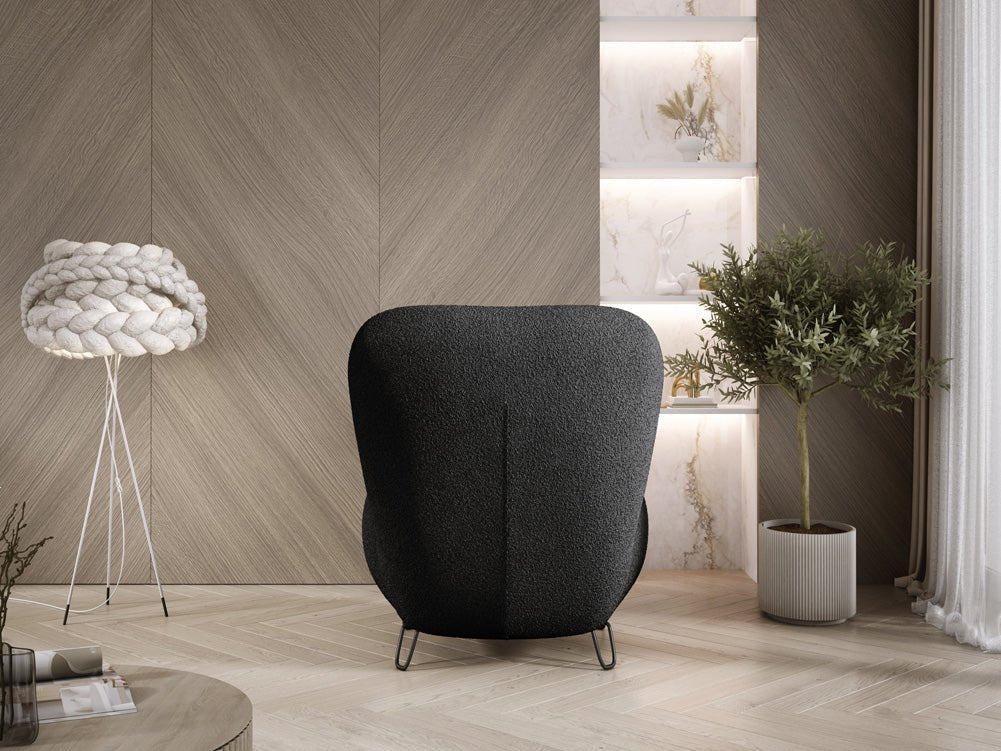 Design Fauteuil Tokyo in Bouclé