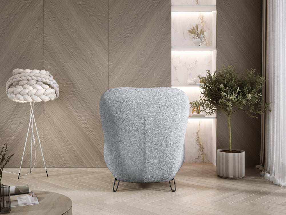 Design Fauteuil Tokyo in Bouclé