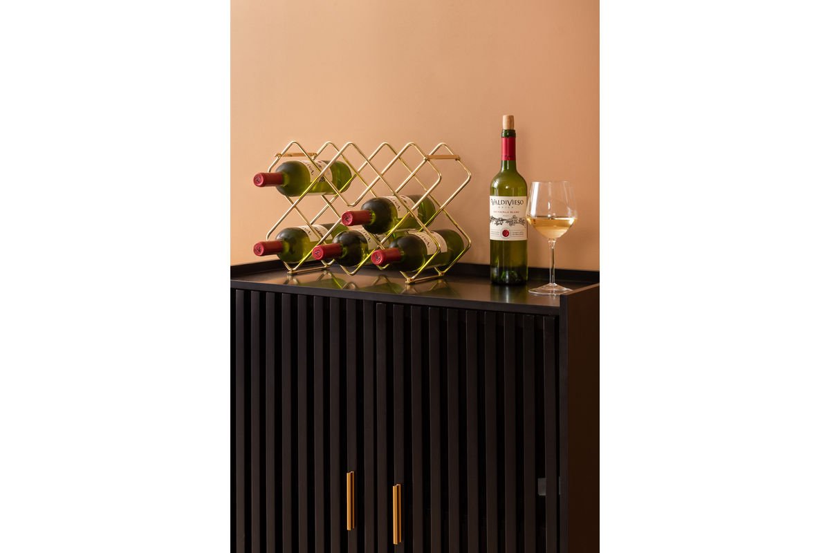 Wijnrek Selio – Wandrek van ijzer voor stijlvolle wijnopslag