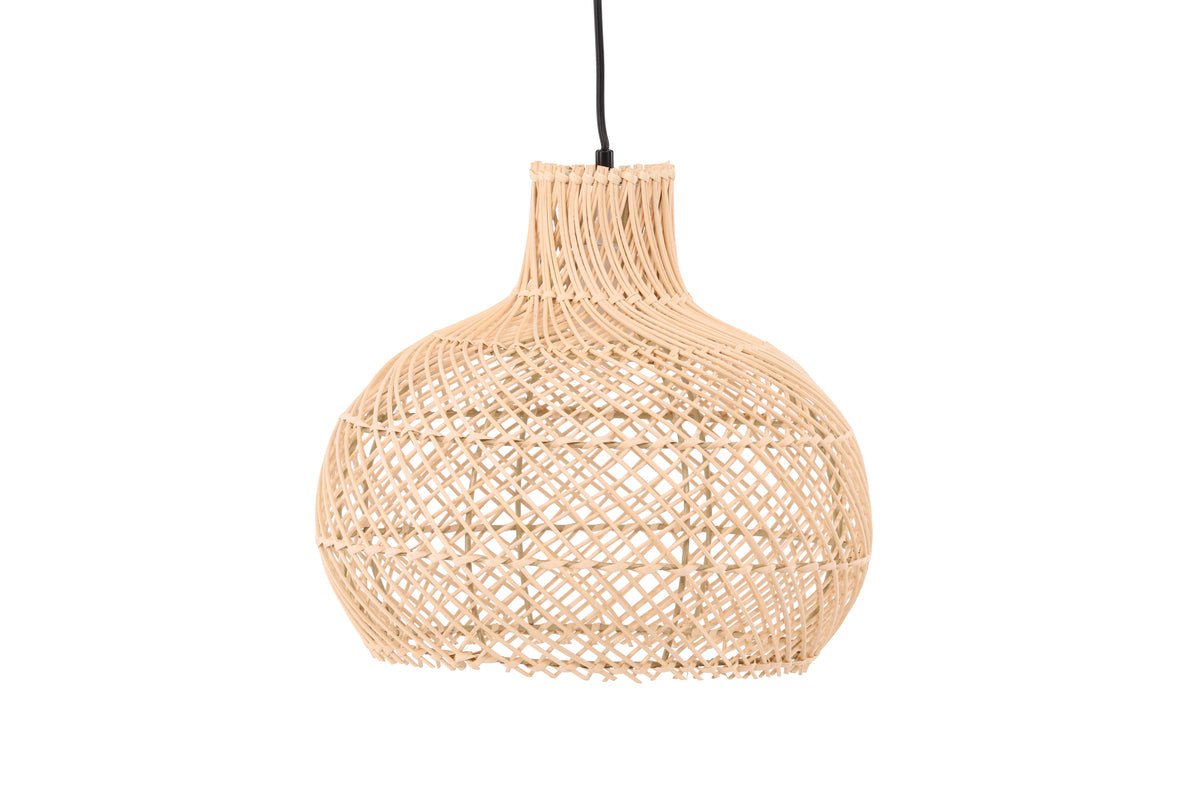 Hanglamp „Johannesburg“ – Van rotan in natuuroptiek
