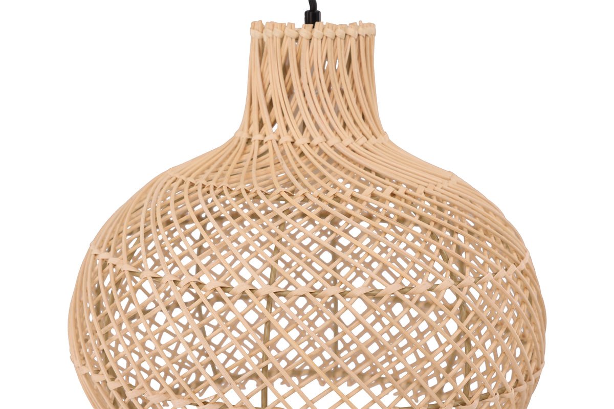 Hanglamp „Johannesburg“ – Van rotan in natuuroptiek