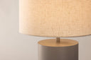 Stehlampe Ravo – Zylindrisches Design in Hellgrau (Höhe 100 cm)