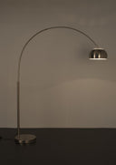 Lampadaire Metal Bow – en fer en argenté