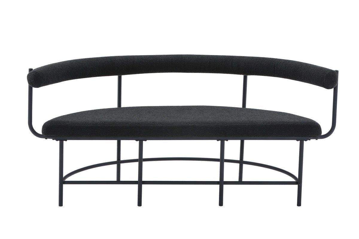 Zitbank "Ronald" – Verkrijgbaar met bouclé-stof of PU-leer naar keuze