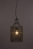 Hanglamp Belivo Hoog – van ijzer in zilver