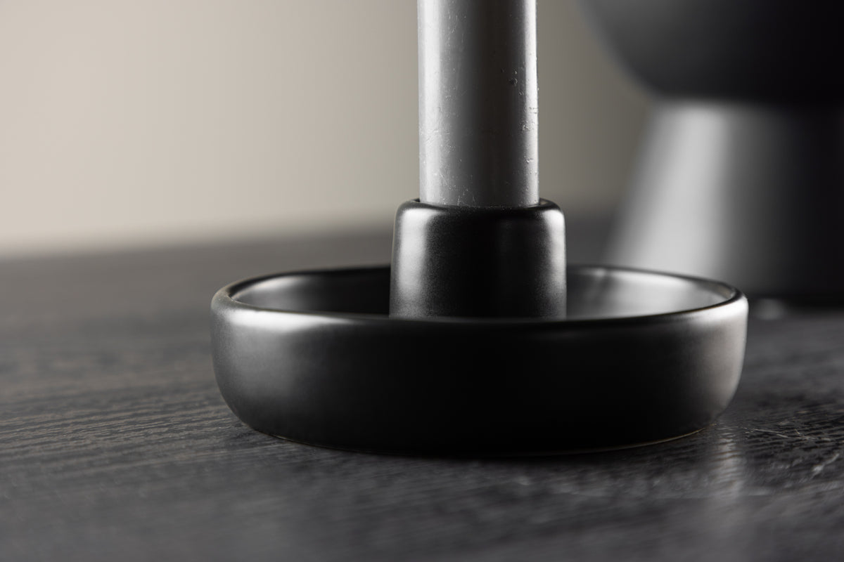 Kerzenhalter Holmes - Ø11 cm van steengoed in keuze uit 3 kleuren