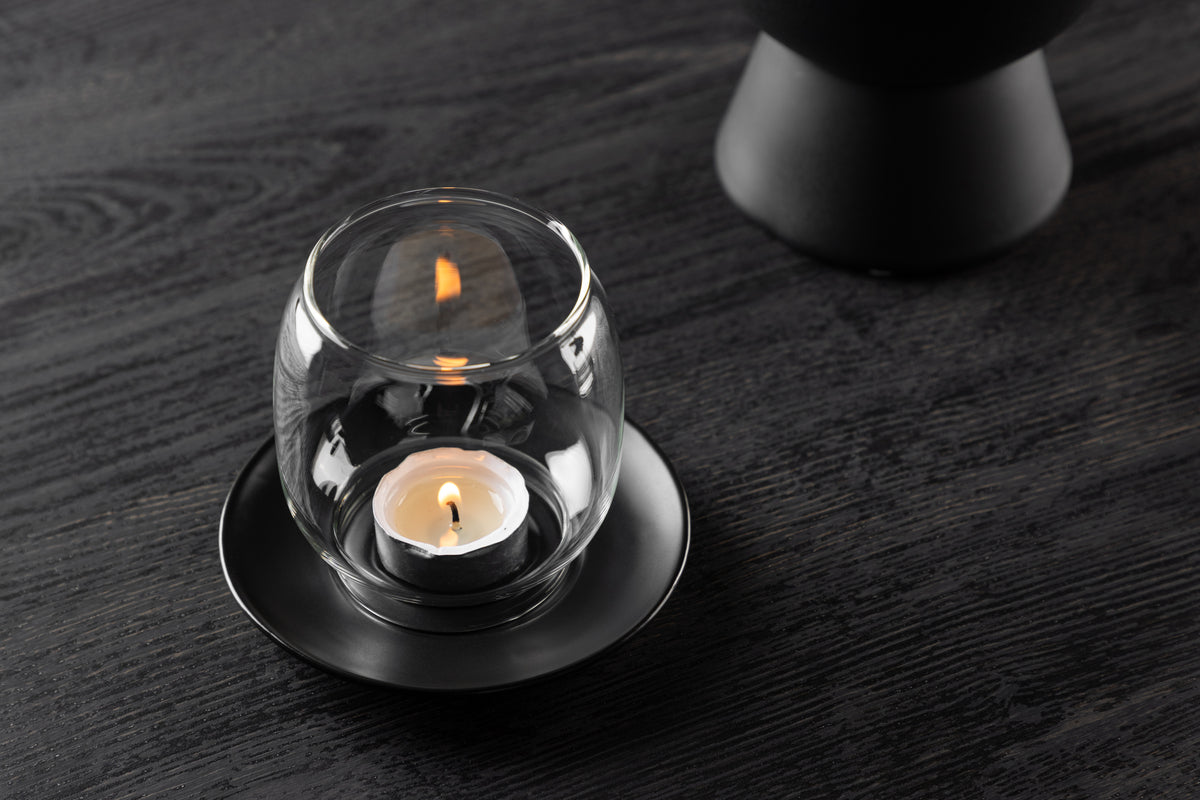 Lanterne Nordlicht - Lanterne en verre et grès