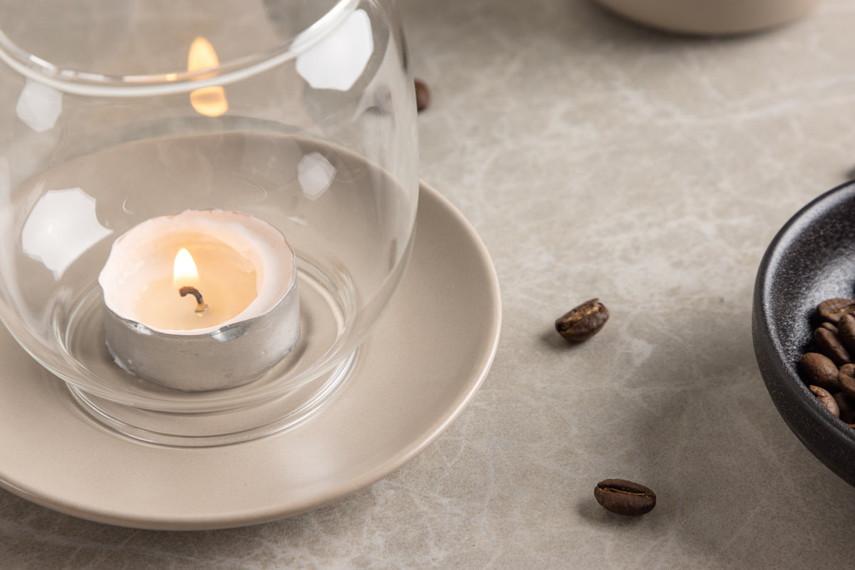 Lanterne Nordlicht - Lanterne en verre et grès