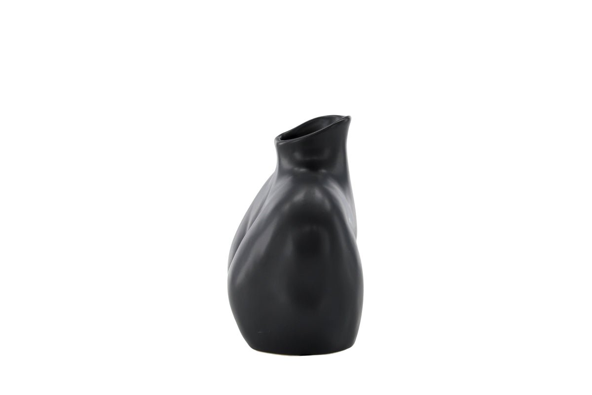 Vase Selara 15 cm – Feminine Eleganz in Schwarz