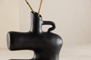 Vase Calvera 19 cm – sculpturaal designobject in Wit oder Zwart