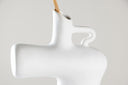 Vase Calvera 19 cm – sculpturaal designobject in Wit oder Zwart