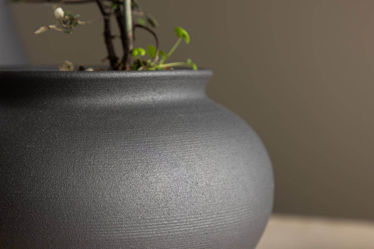 Vase „Arlena“ Ø 18 cm – Wit oder Zwart