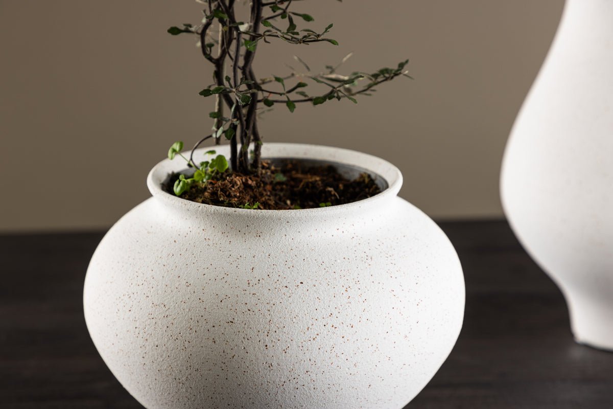 Vase „Arlena“ Ø 18 cm – Wit oder Zwart