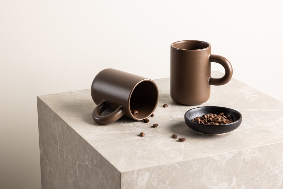Tasse Maro – stijlvol 2-delig set in Donkerbruin & Beige