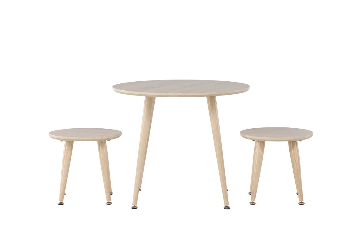 Kindertafelset Nordi – tafel & 2 krukken in Scandinavisch design