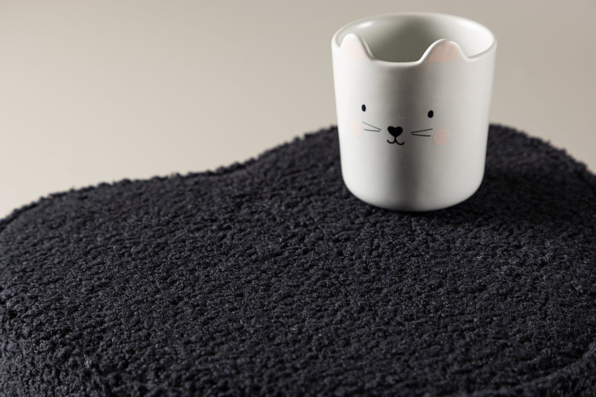 Kinderkruk Luma – Hartvormige kruk in Zwart