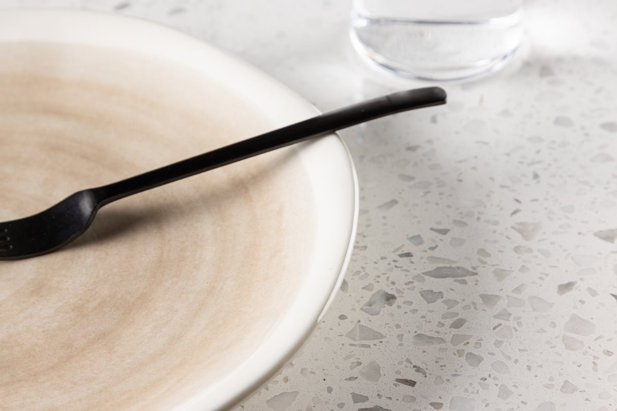 Teller Mira - 2-delige set van steengoed in Beige