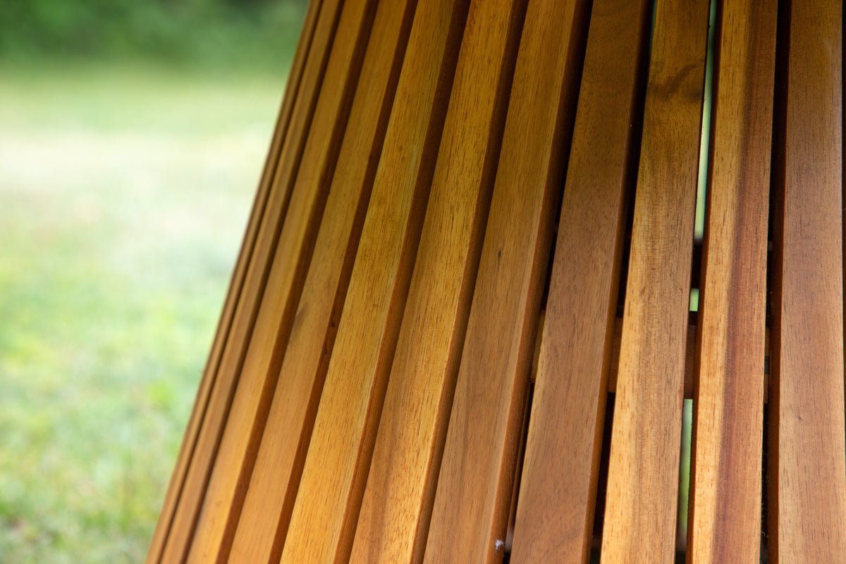 Gartentisch Hewa - Runder Beistelltisch aus Akazienholz