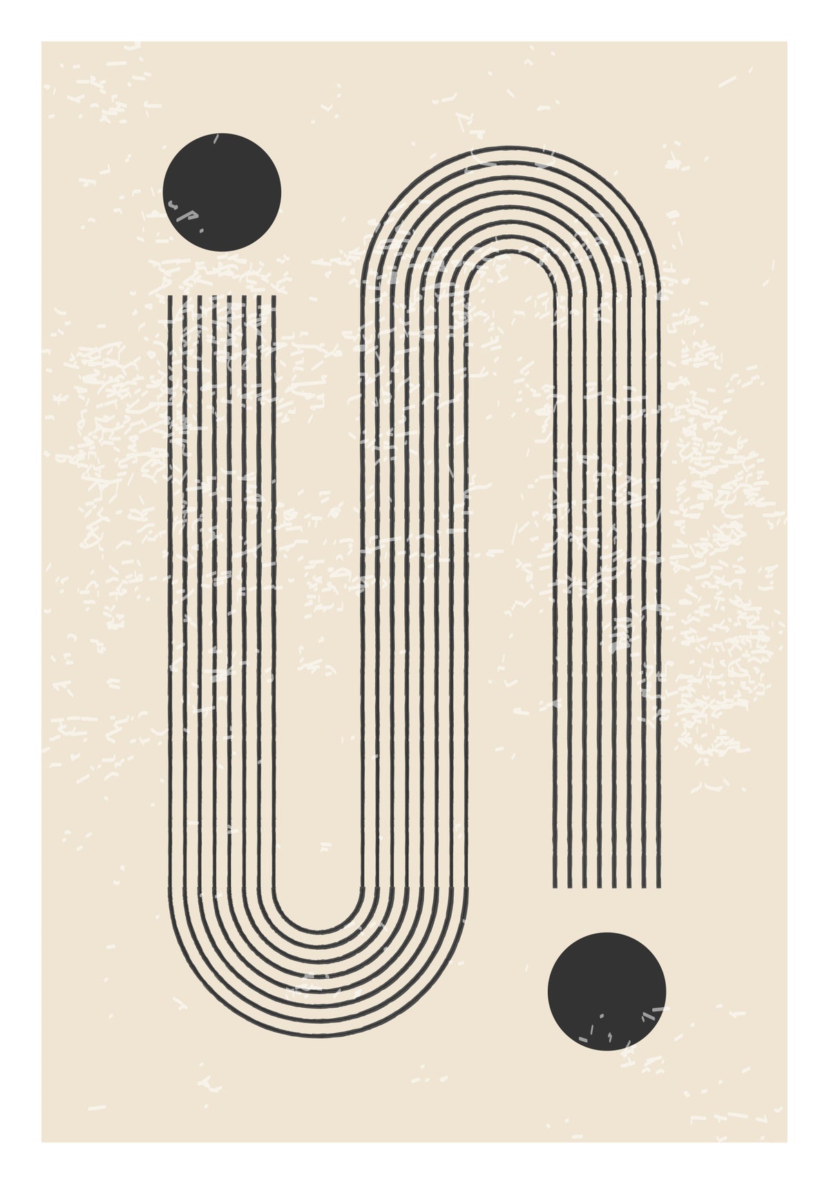 Poster Strichpunkt en papier de haute qualité