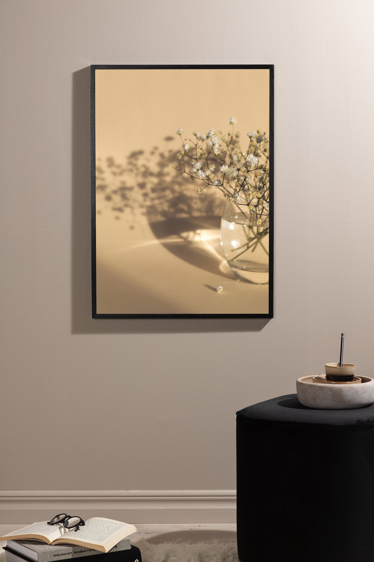 Poster Vase à fleurs en papier de haute qualité