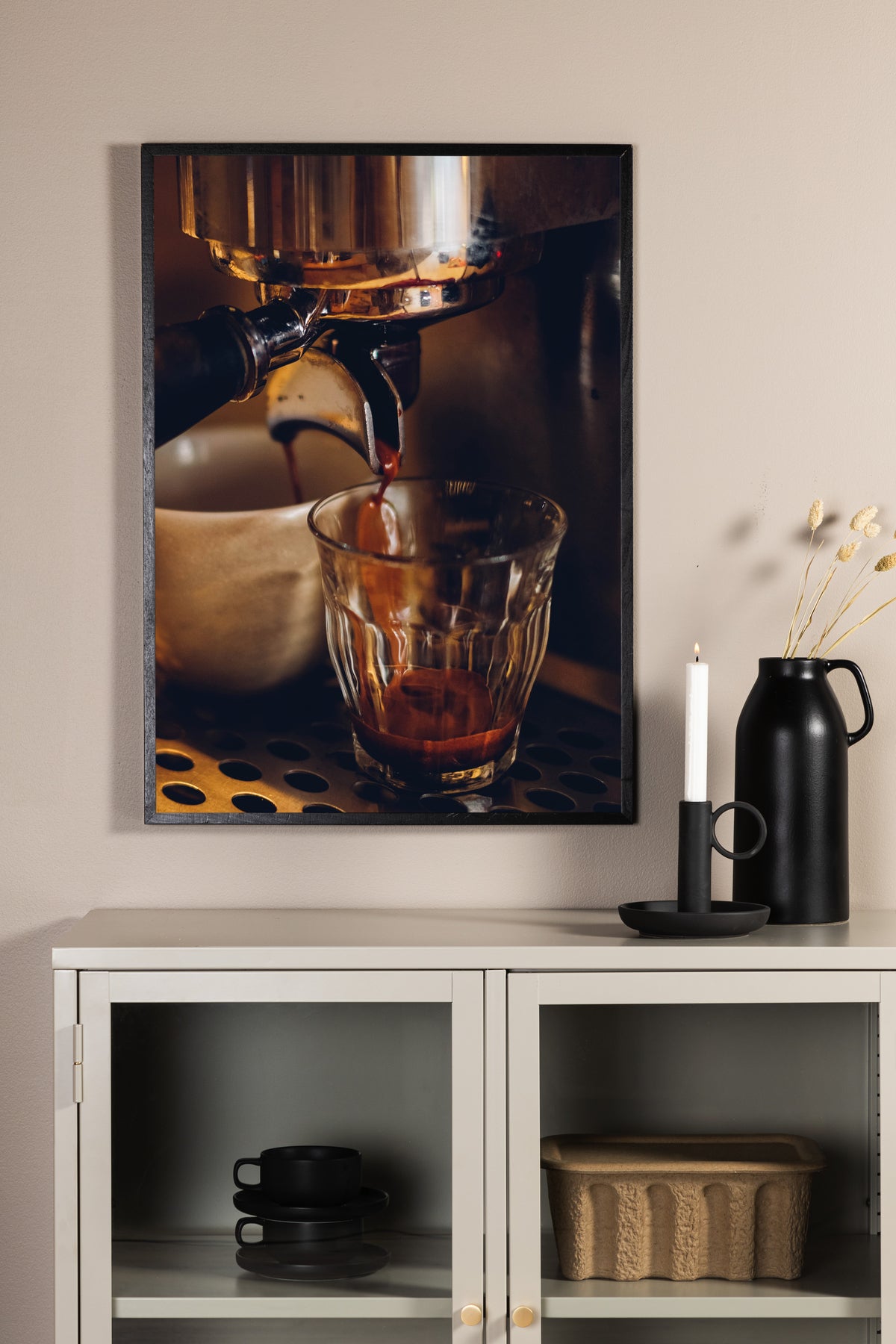 Poster art du café en papier de haute qualité