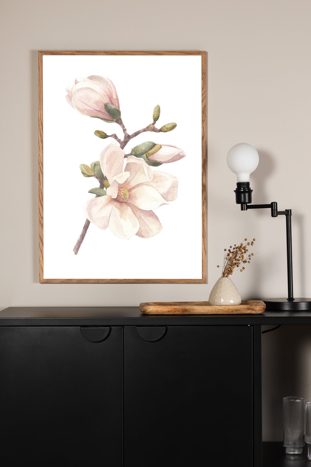 Poster Kersenbloesem van hoogwaardig papier