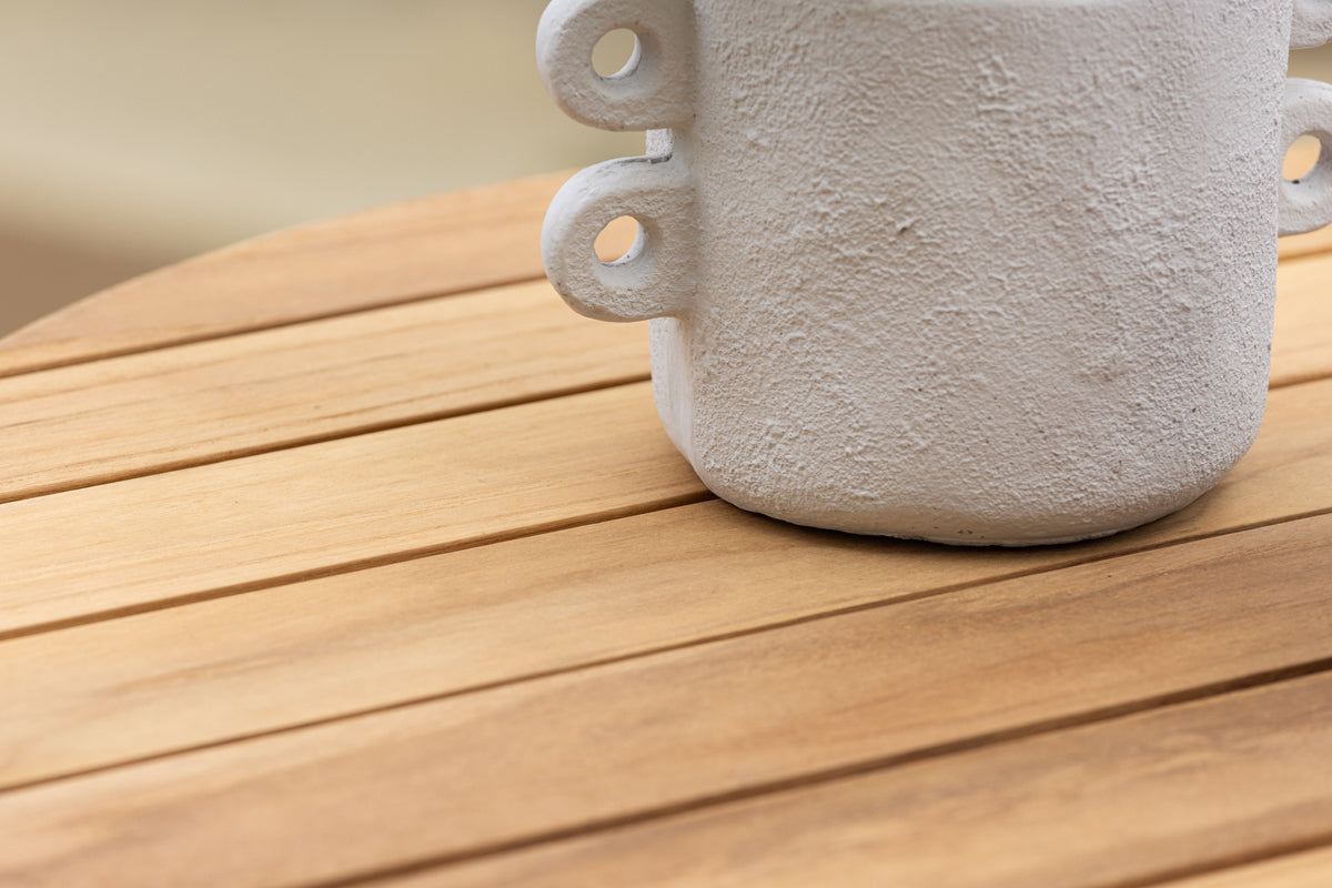 Salontafel Helga - Ø65 met tafelblad in natuurlook