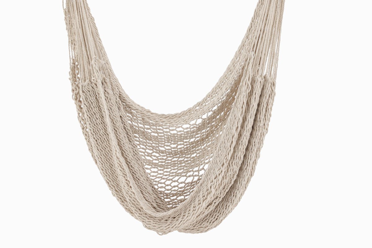 Tuin Hangstoel Lilo - van katoen in crème-wit