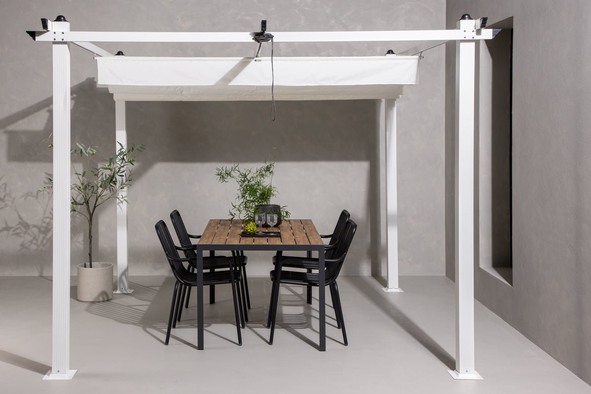 Tuinpaviljoen Cleo - met wit polyester dak