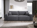 Designer Sofa Velanova 3-zits Ribstof met slaap- en klapfunctie