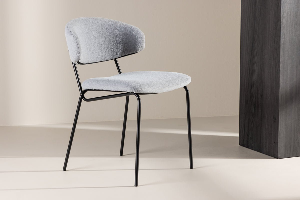 2-delige set - stoel Antarctica met zachte Bouclé - Stof