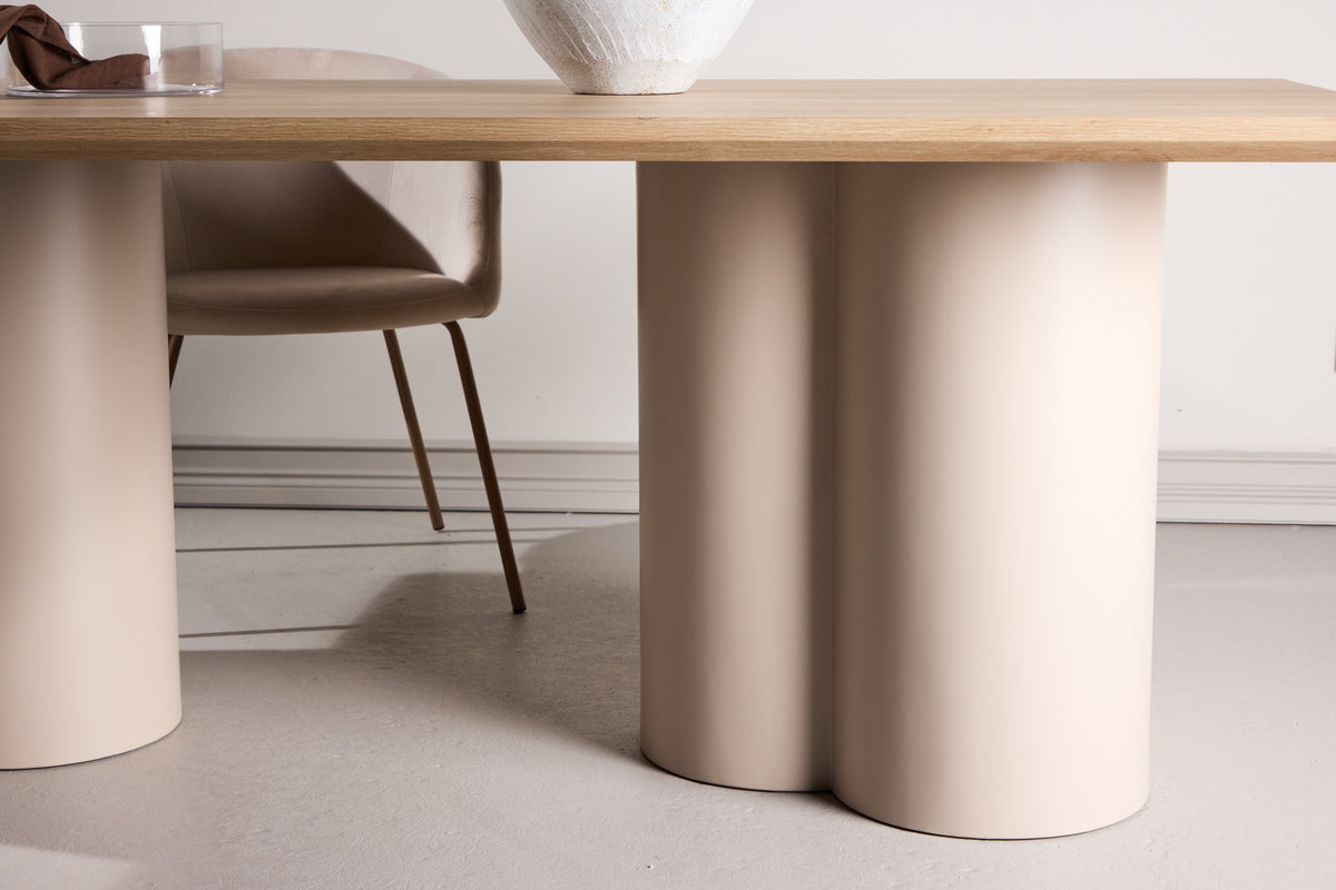 Eettafel Belluno – Rechthoekige tafel 210 × 100 cm in Whitewash