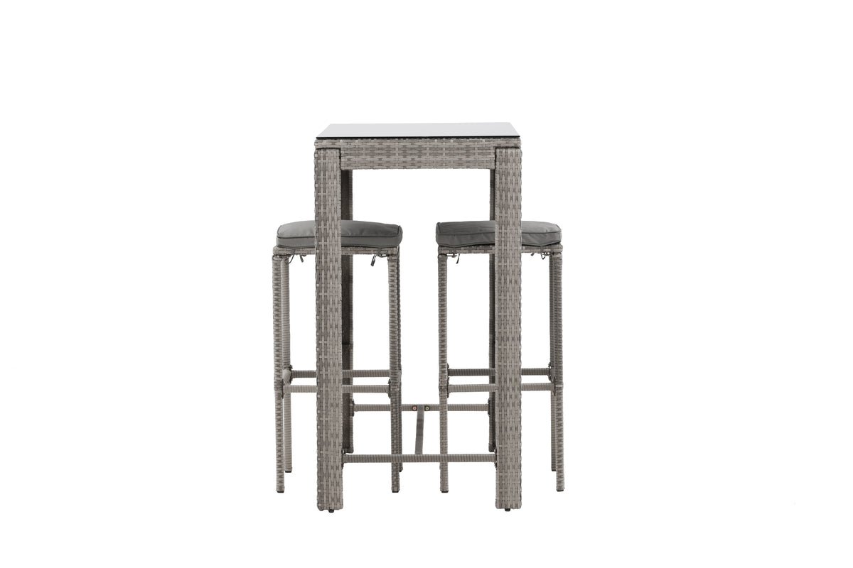 Tuinstoel Henry - van rotan in Grijs