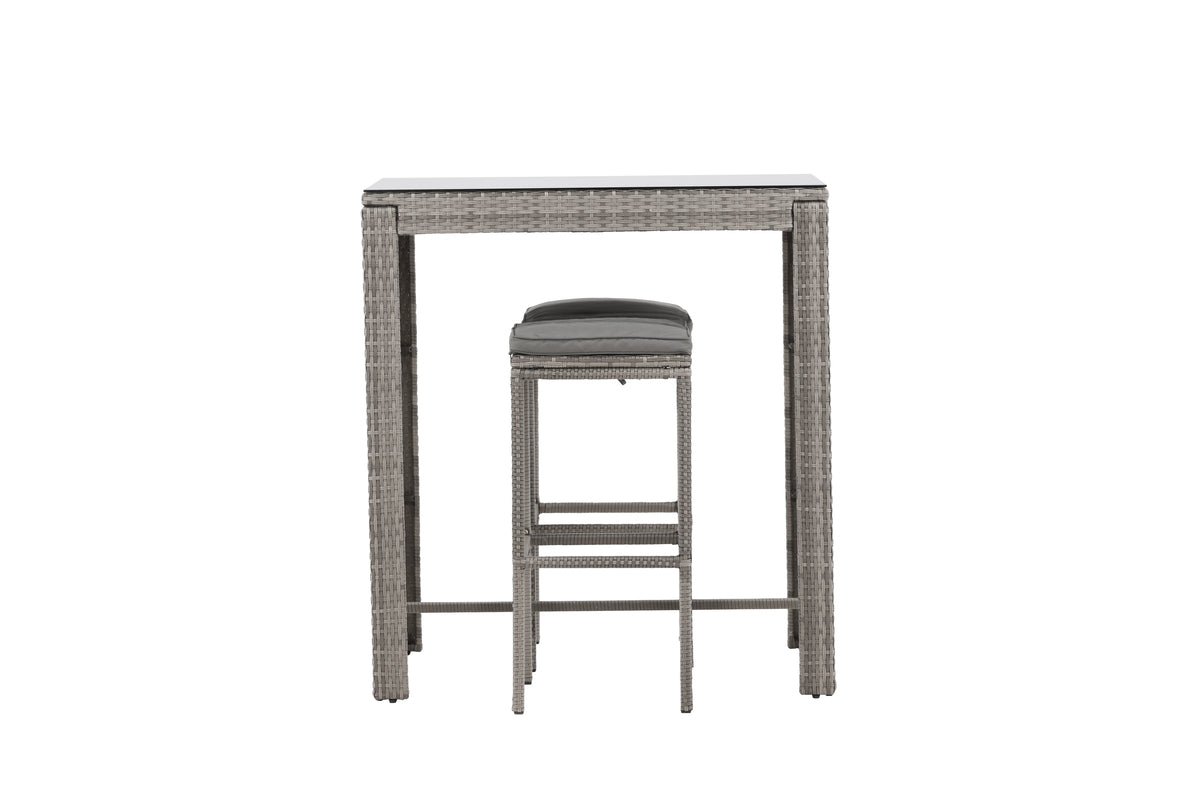 Tuinstoel Henry - van rotan in Grijs