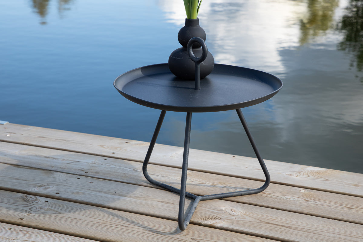 Table d'appoint de jardin Moeve - Ø40 en acier noir