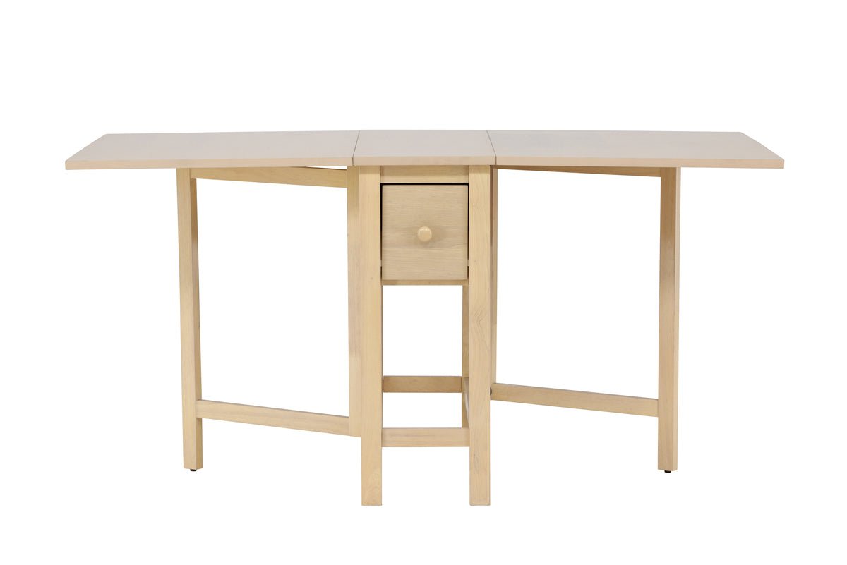 Table à manger Martha - table à manger rectangulaire extensible blanchie