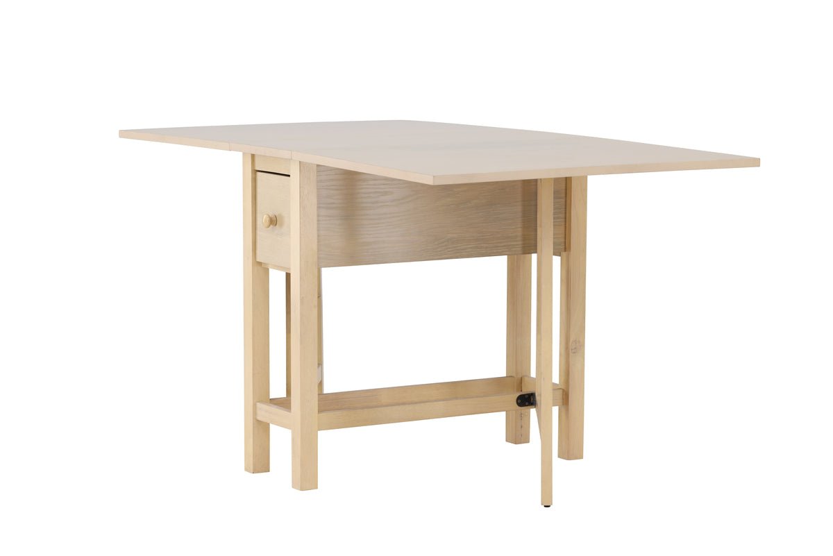 Table à manger Martha - table à manger rectangulaire extensible blanchie
