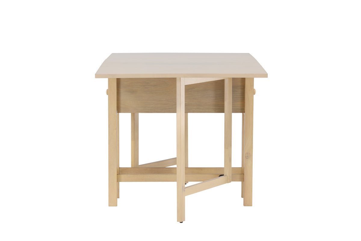 Table à manger Martha - table à manger rectangulaire extensible blanchie