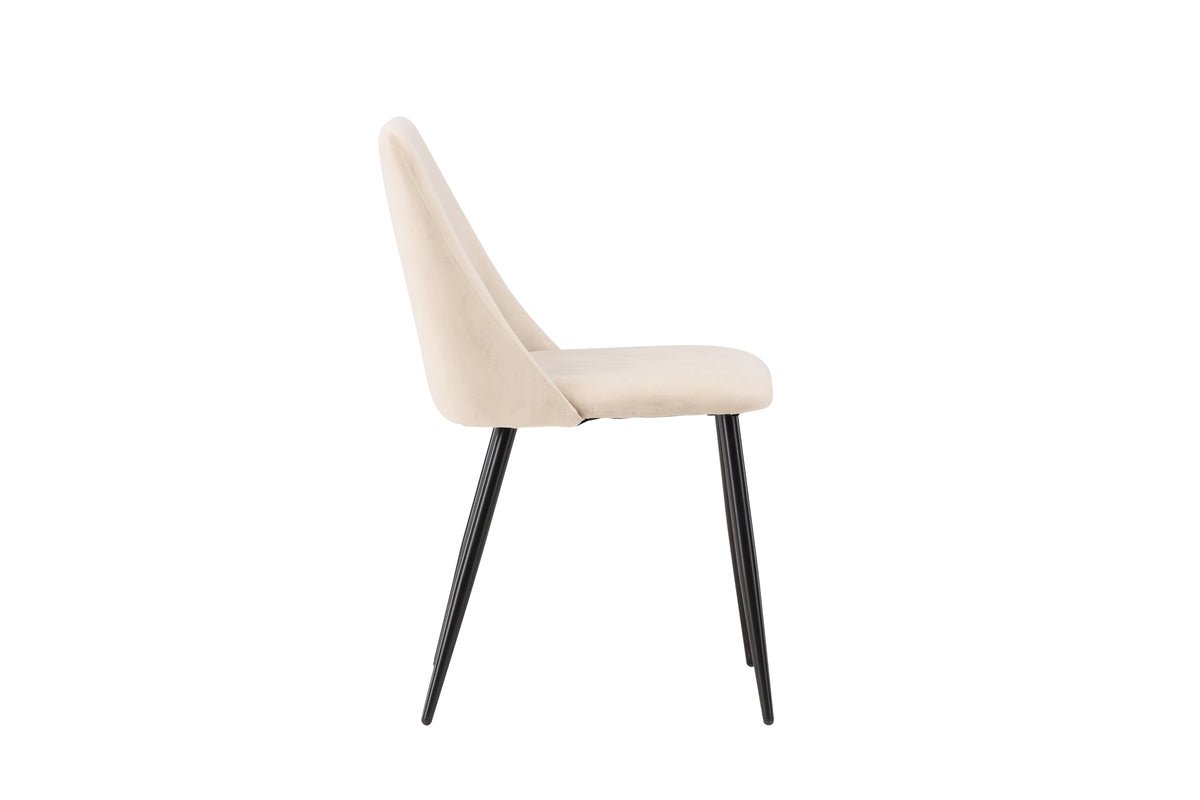 2-delige set - stoel Liora van zachte polyestersatijn