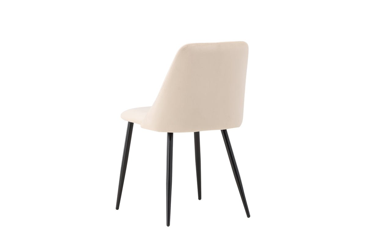 2-delige set - stoel Liora van zachte polyestersatijn