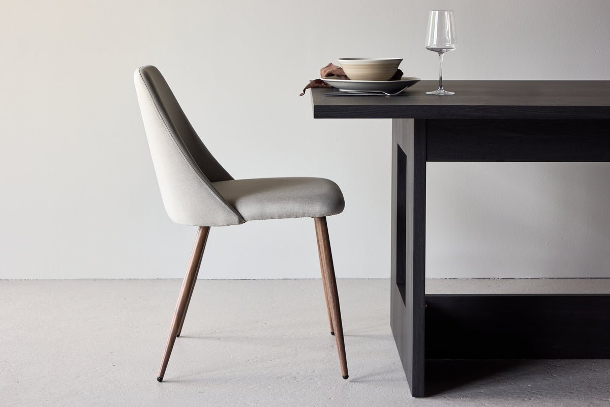 2-delige set - stoel Liora van zachte polyestersatijn