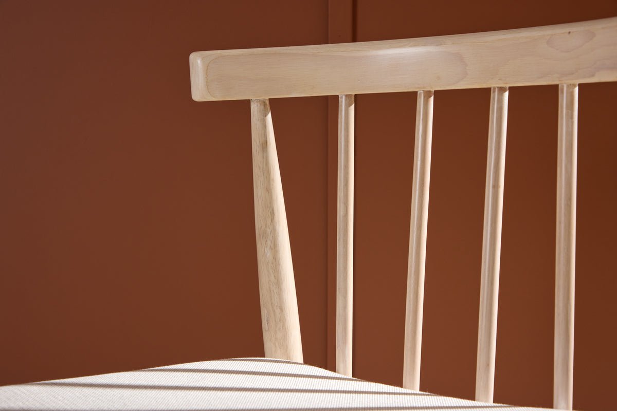 2-delige set - stoel Ländle in witgewassen Scandinavisch design