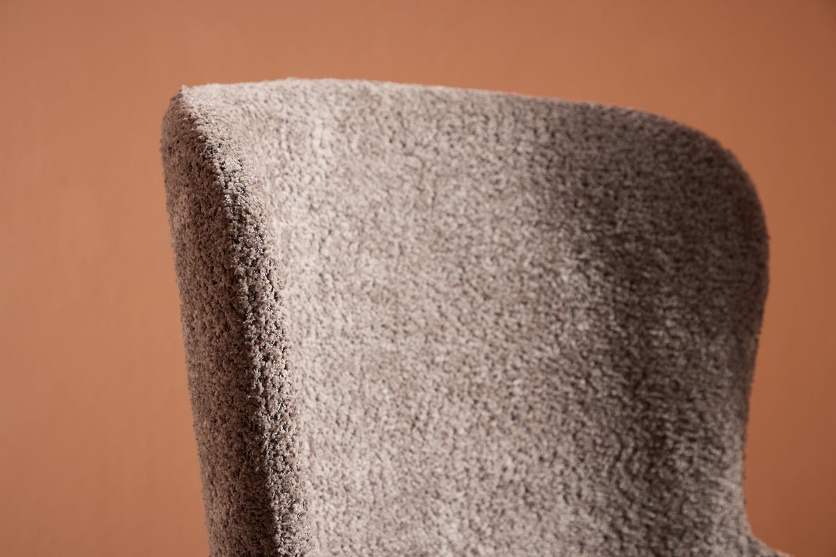 2-delige set - stoel Marie met bouclé bekleding