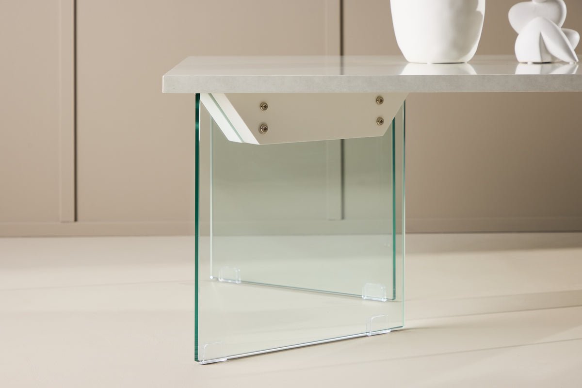 Salontafel Valerio - elegant met glazen poten