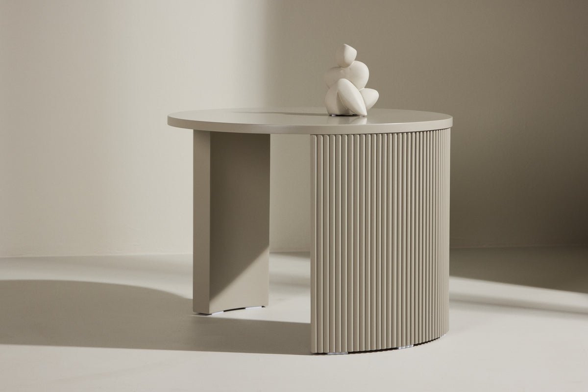 Couchtisch Rouven - mit geriffeltem Korpus