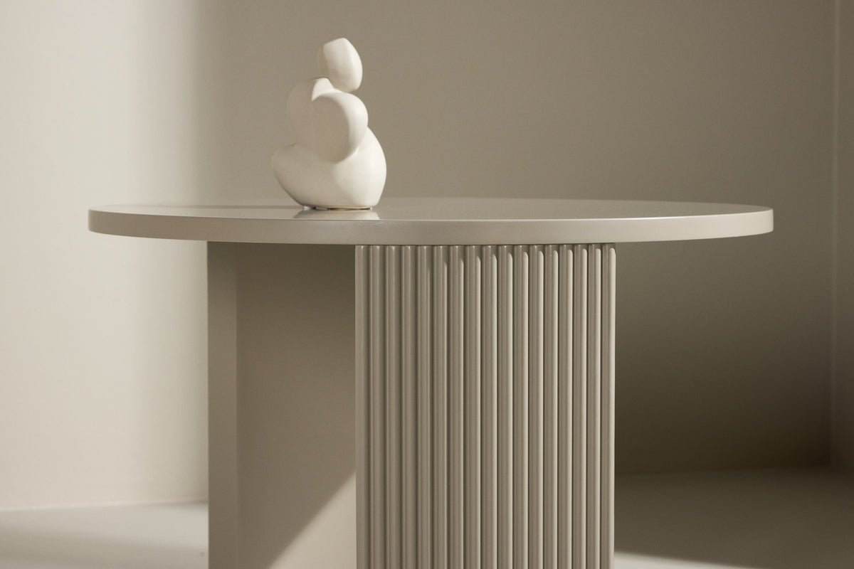 Couchtisch Rouven - mit geriffeltem Korpus