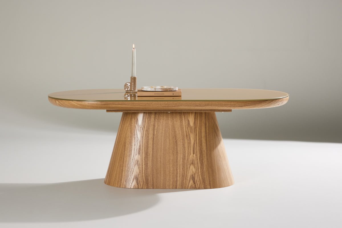 Table basse Cellio - avec plateau en verre